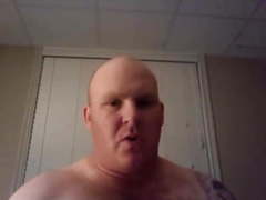 Chunky daddy bear having a hot orgasm