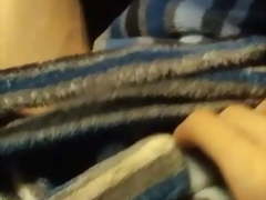 Fondling my Hairy Cock in Robe