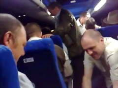 Older dad showing off cock for mates