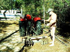 Antique 8 Disk Harrow, Barn Find